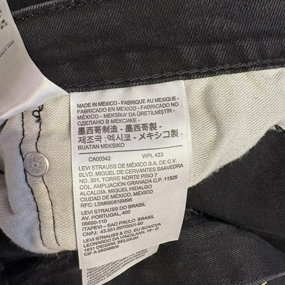 Levi's 541 Men's Black Wash Jeans W44 L32‎ Athletic Taper Stretch